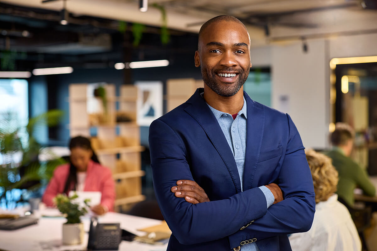 businessman with crossed arms