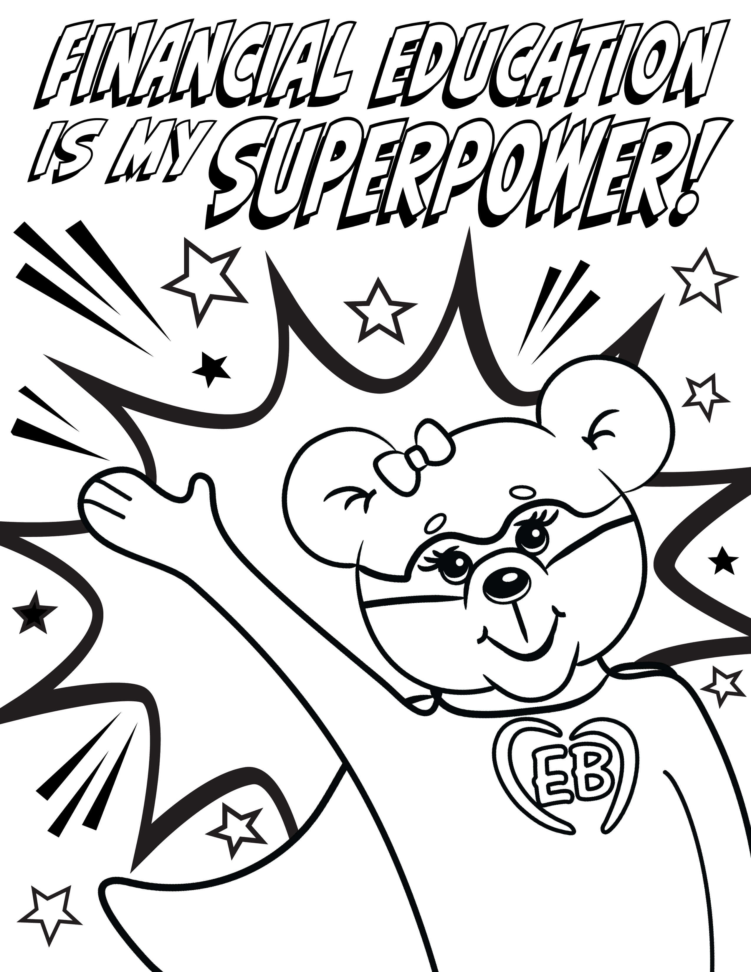 Superpower Coloring Page